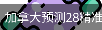 加拿大预测28精准预测网